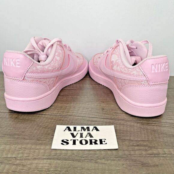 Nike Court Vision Low Pink Lace Foam HJ5846-600 Viral Women’s US Sz 9 - Picture 6 of 8